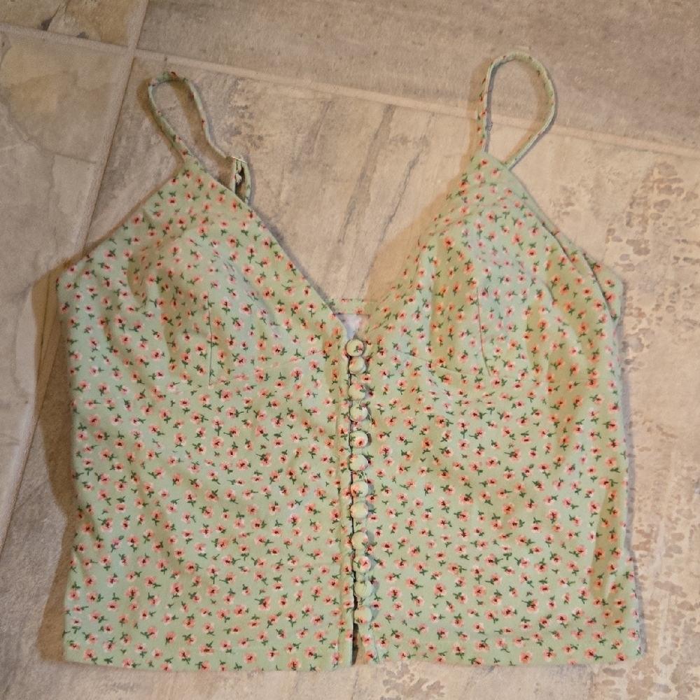 Floral Button-Up Women’s Top